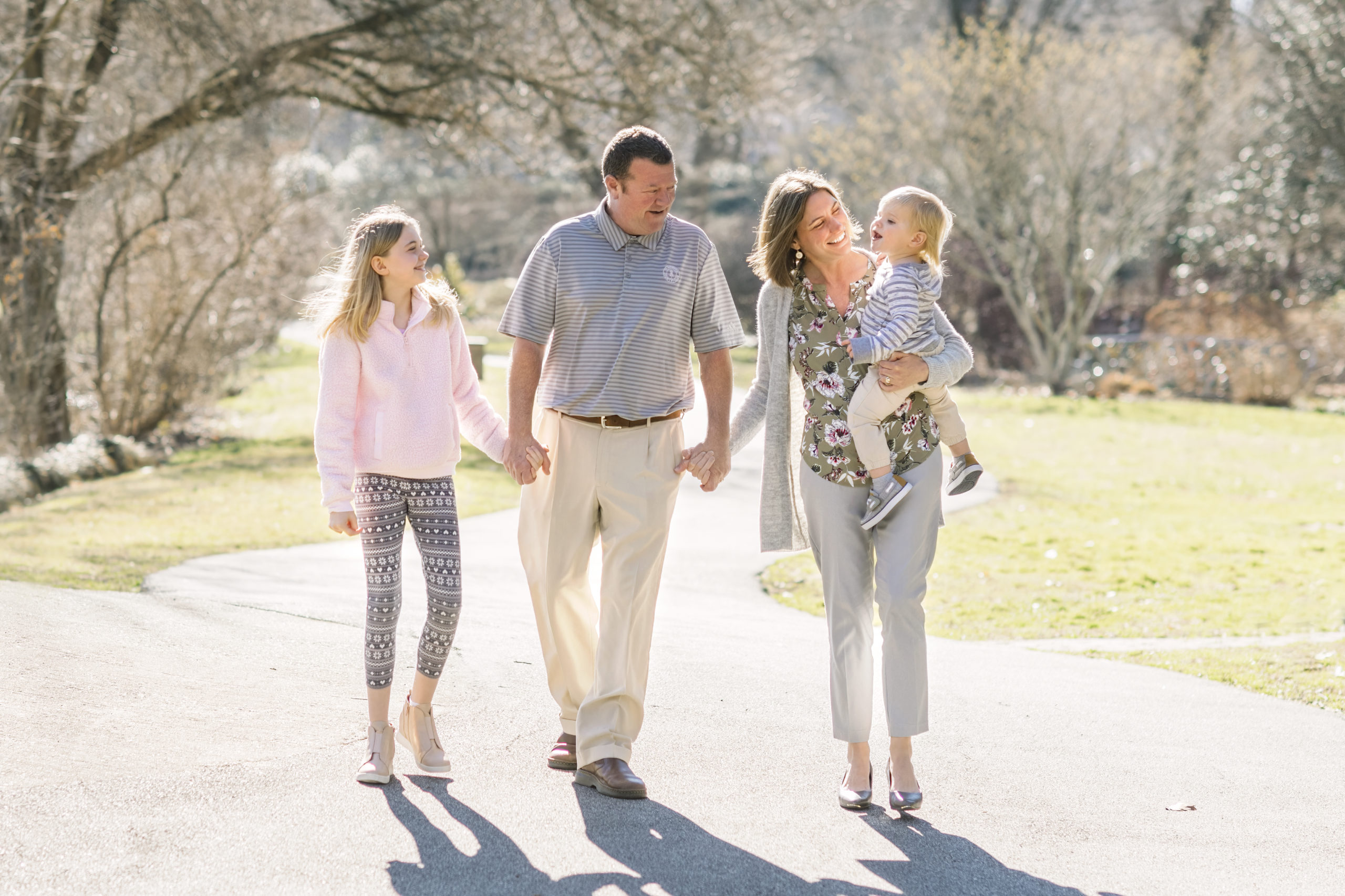 Family walking together, part of the Q&A with Family Mediator Brooke Schmidly